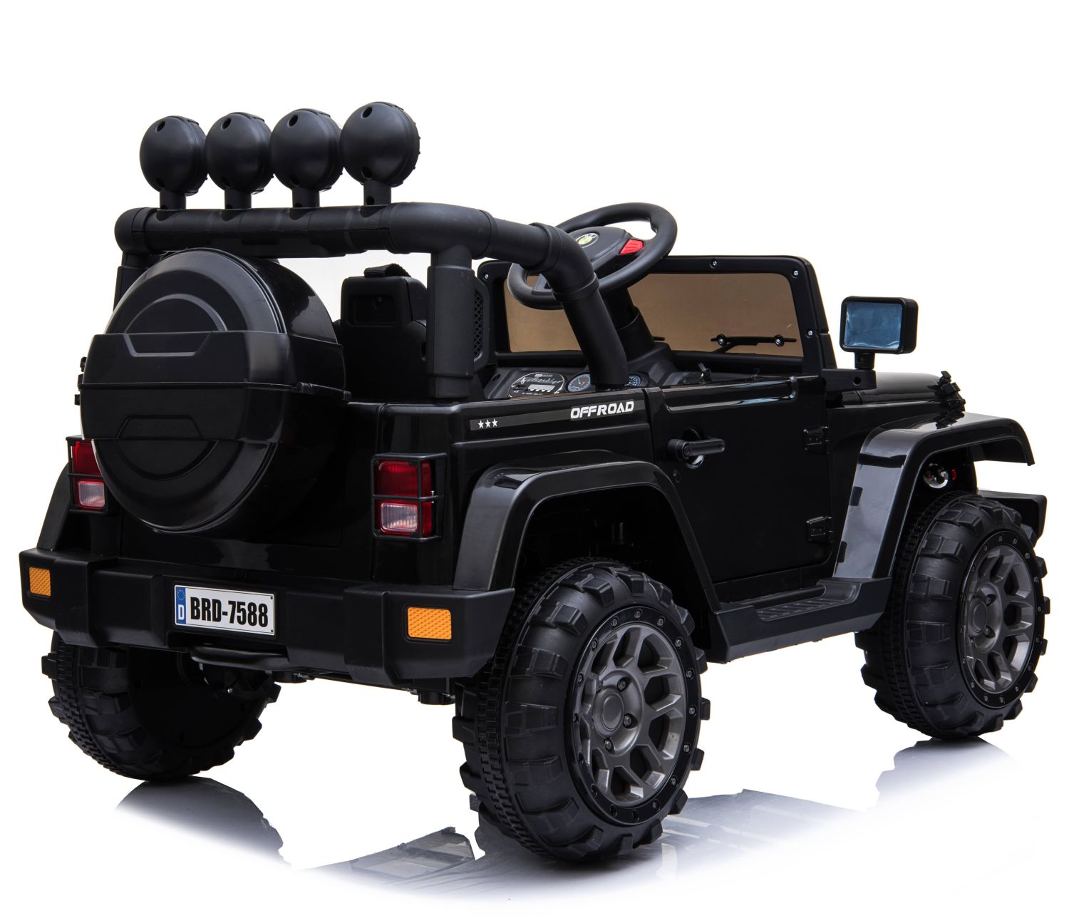 MEGA JEEP FULLTIME, NAPĘD 4X4, 1X12V ,WOLNY START/ MIĘKKIE KOŁA, EXCLUSIVE/7588 - obrazek 6