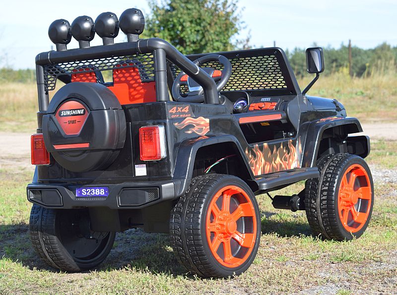 MEGA JEEP SUNSHINE, NAPĘD 4X4, 2X12V, WOLNY START/ MIĘKKIE KOŁA, BLUETOOTH, RADIO EXCLUSIVE/2388 - obrazek 15