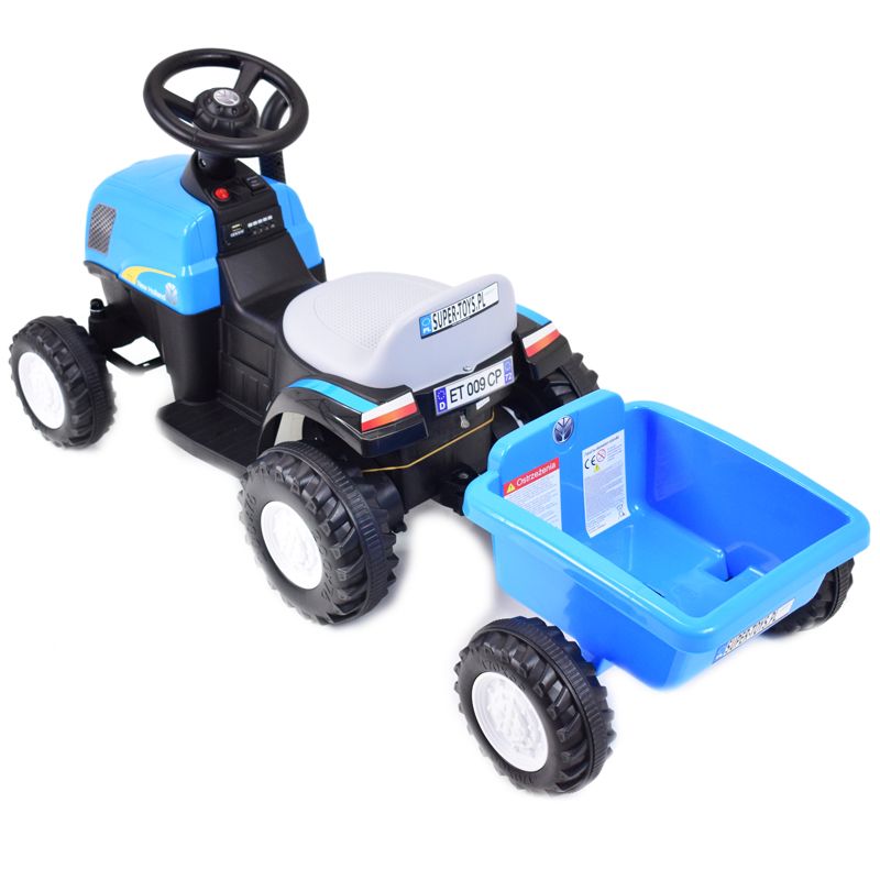 TRAKTOR NA AKUMULATOR NEW HOLLAND12V, 2 SILNIKI, 2 AKUMULATORY/A009 - obrazek 6