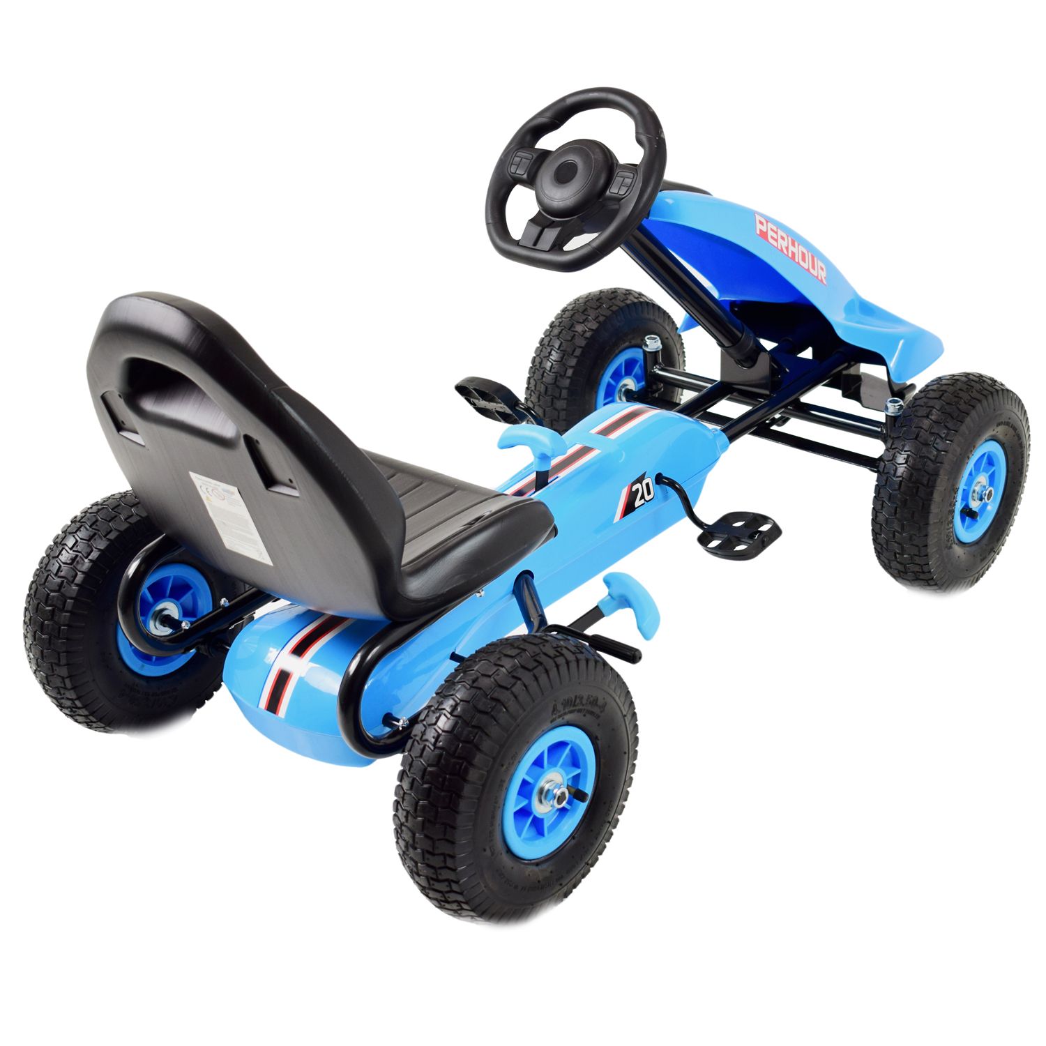 NAJNOWSZY GOKART NA PEDAŁY, KOŁA POMPOWANE, HAMULCE/G203 - obrazek 13