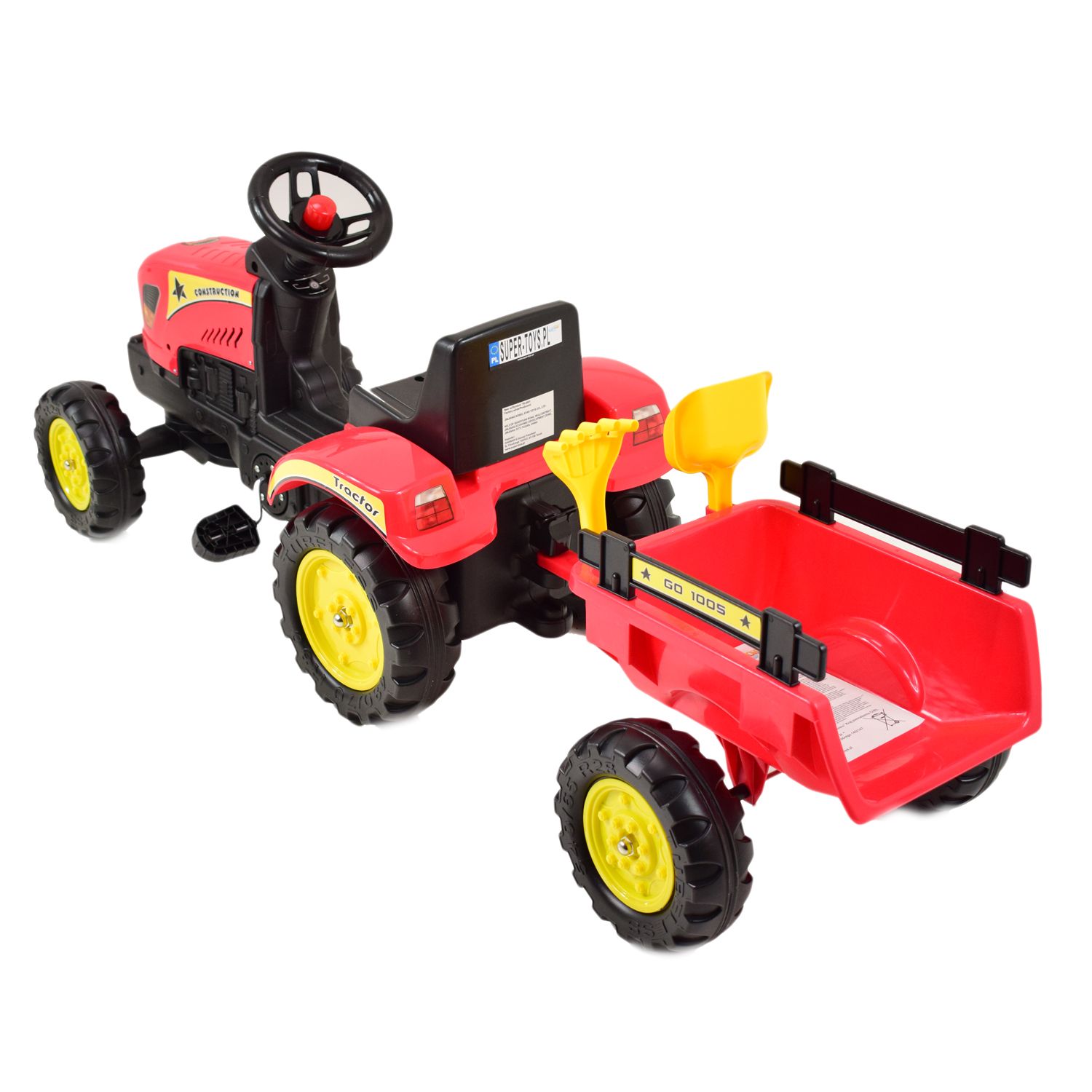 TRAKTOR NA PEDAŁY Z PRZYCZEPĄ I AKCESORIAMI/TR3001 - obrazek 8