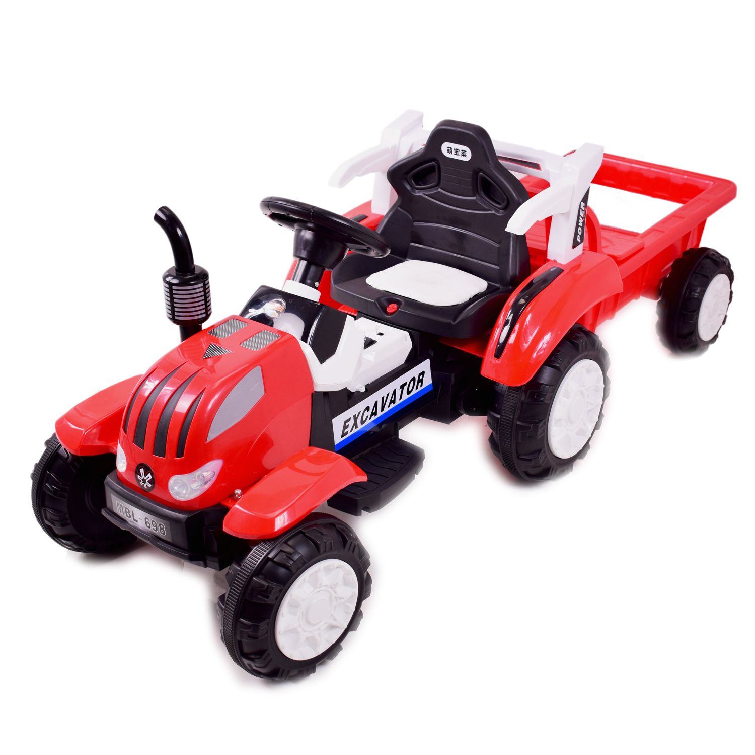 TRAKTOR NA AKUMULATOR Z PRZYCZEPĄ, MIĘKKIE SIEDZENIE,/698 - obrazek 6
