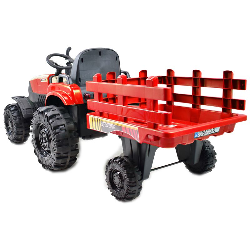 MEGA TRAKTOR AGRICULTURE Z PRZYCZEPĄ 2X200, 24V, SZYBKI SUPER JAKOSĆ/JC000B - obrazek 13