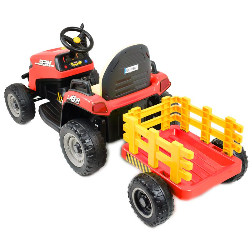 SUPER TRAKTOR LABOR- NA AKUMULATOR Z PRZYCZEPĄ I KIPREM/BBH030 - obrazek 7