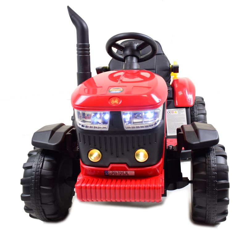 MEGA TRAKTOR NA AKUMULATOR Z PRZYCZEPĄ. MIĘKKIE SIEDZENIE, PILOT, /HL3388 - obrazek 6
