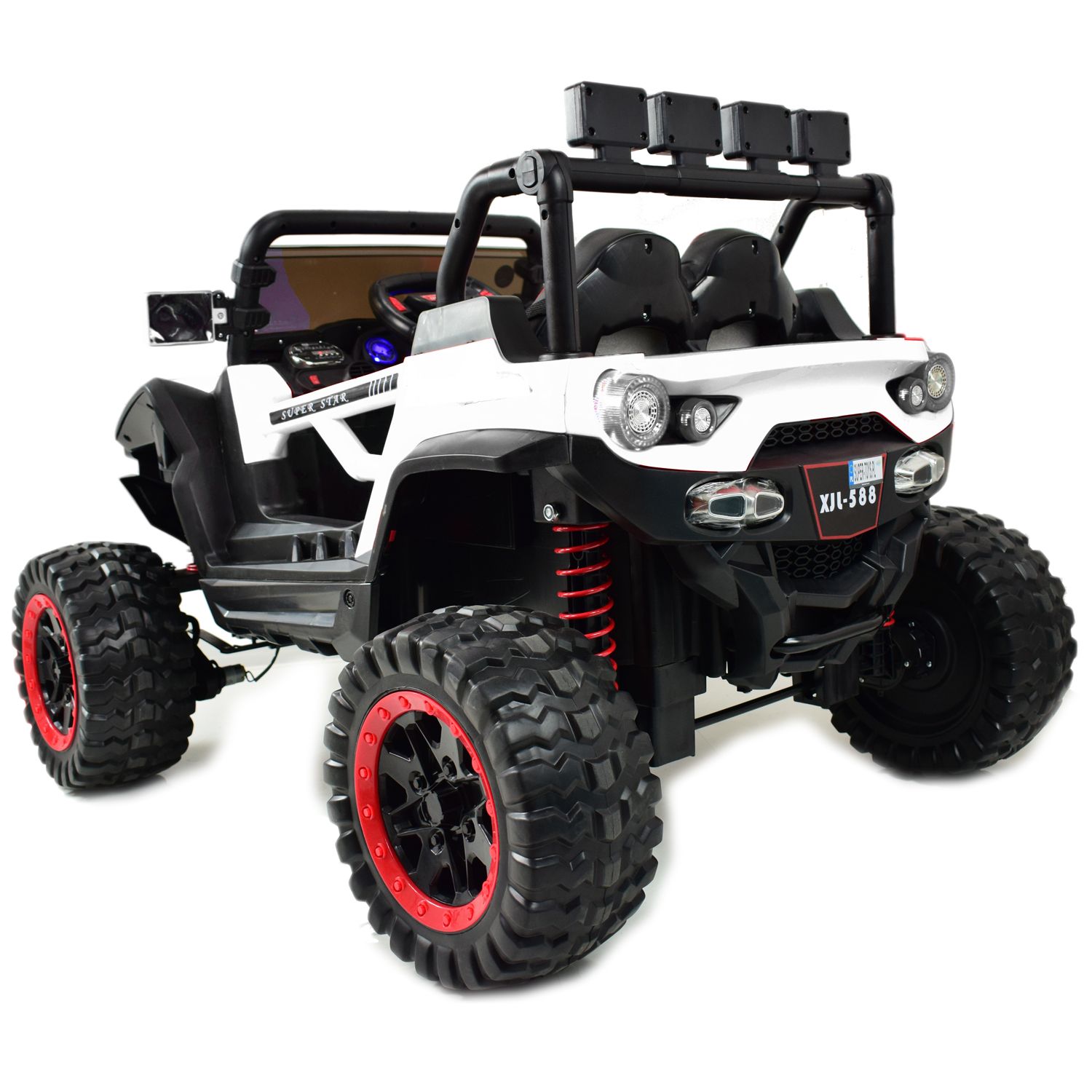 MEGA AUTO CFORCE 4X4 , METALOWE AMORTYZATORY, FUNKCJA BUJANIA, KLIMATYZACJA MIĘKKIE KOŁA EVA, MIĘKKIE SIEDZENIE FULL OPCJA /XJL588 - obrazek 13