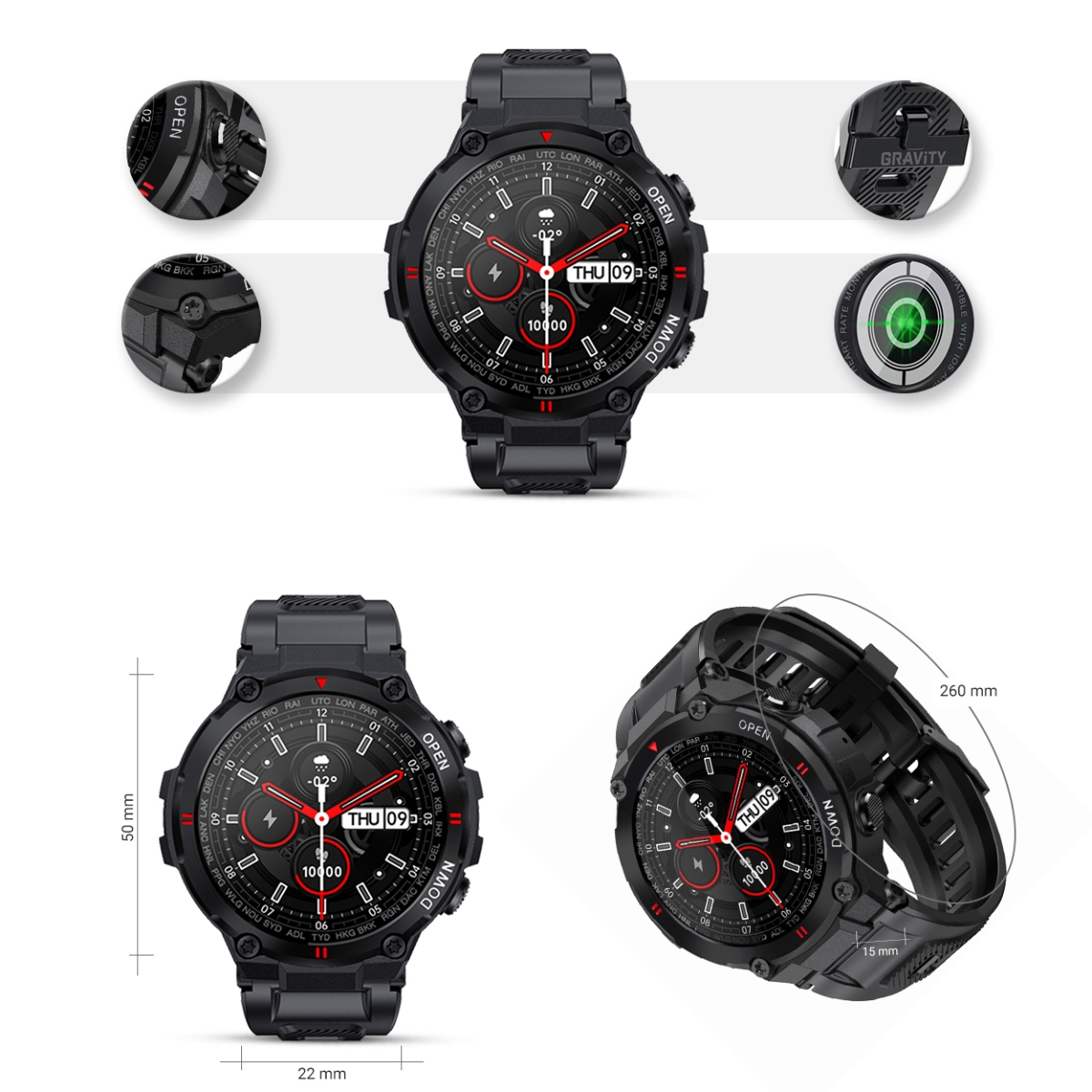Smartwatch Gravity GT7-1 - obrazek 7