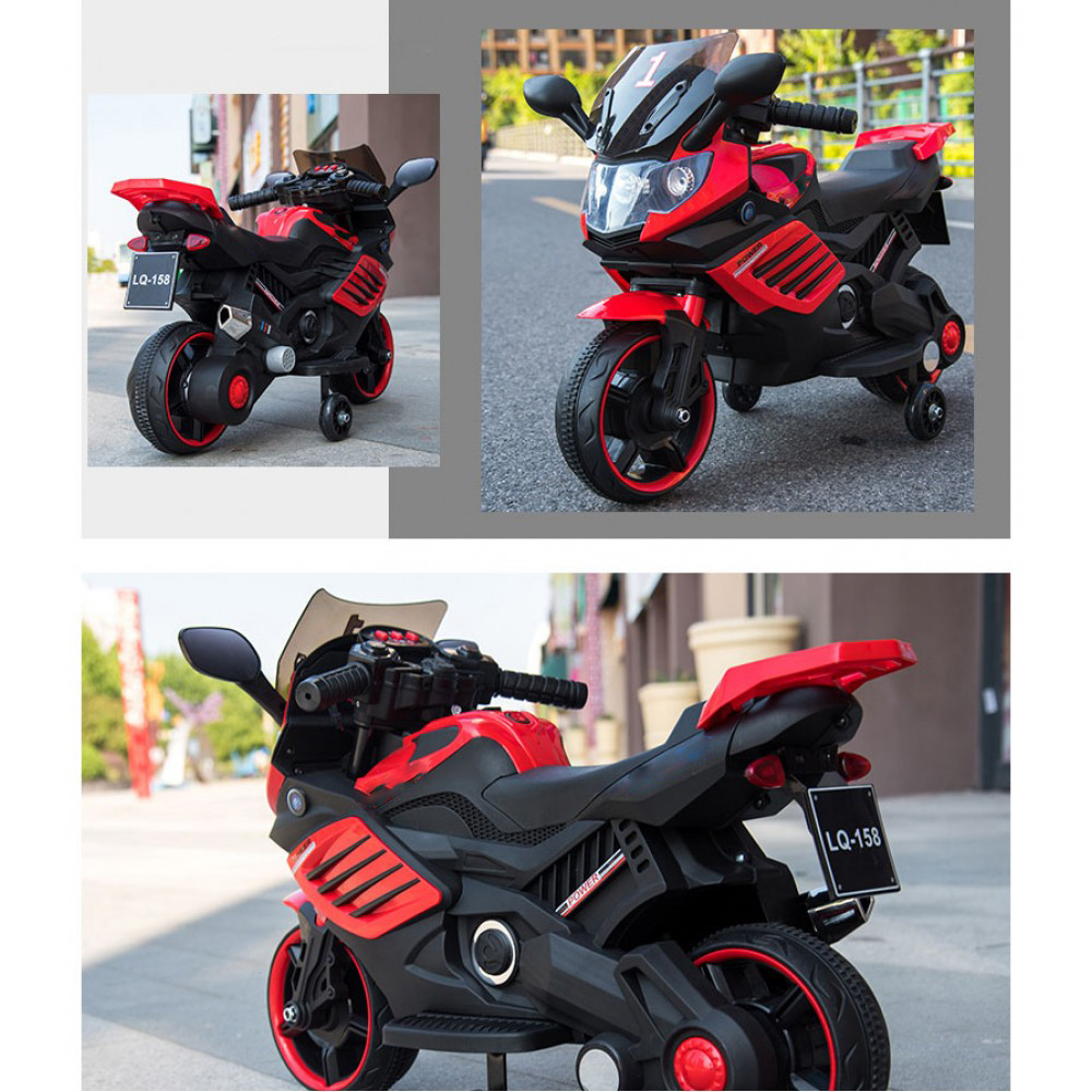 MOTOR ŚCIGACZ POWER 158 - PIERWSZY MOTOREK DLA DZIECKA, MIĘKKIE SIEDZENIE, MIĘKKIE KOŁA EVA/LQ158 - obrazek 8