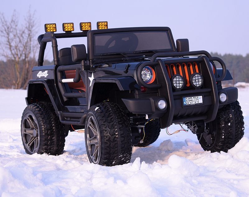 MEGA JEEP 4X4 Z REDUKTOREM NAPĘDU EXCLUSIVE, WOLNY START,MIĘKKIE KOŁA, 2x12V 10 Ah/WXE1688 - obrazek 11