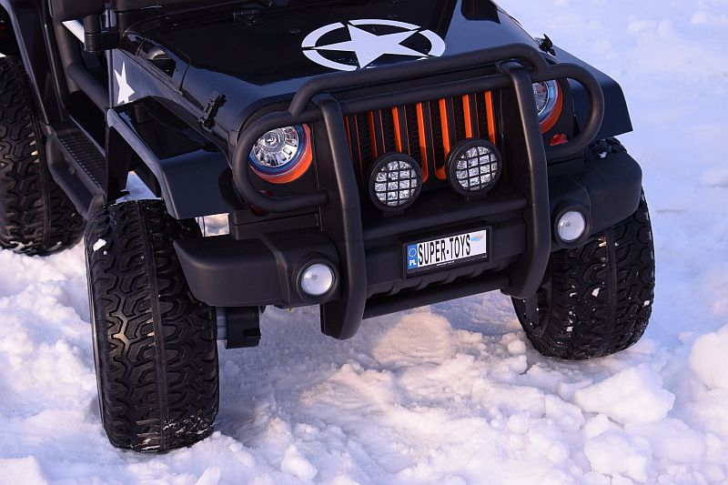 MEGA JEEP 4X4 Z REDUKTOREM NAPĘDU EXCLUSIVE, WOLNY START,MIĘKKIE KOŁA, 2x12V 10 Ah/WXE1688 - obrazek 13
