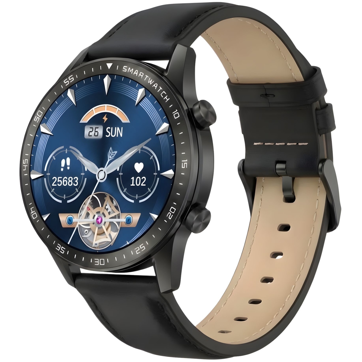 Smartwatch Gravity Czarny 2 Paski GT10-3 - obrazek 6
