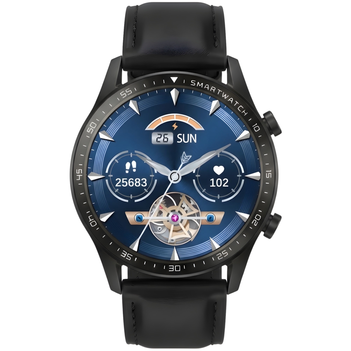 Smartwatch Gravity Czarny 2 Paski GT10-3 - obrazek 7