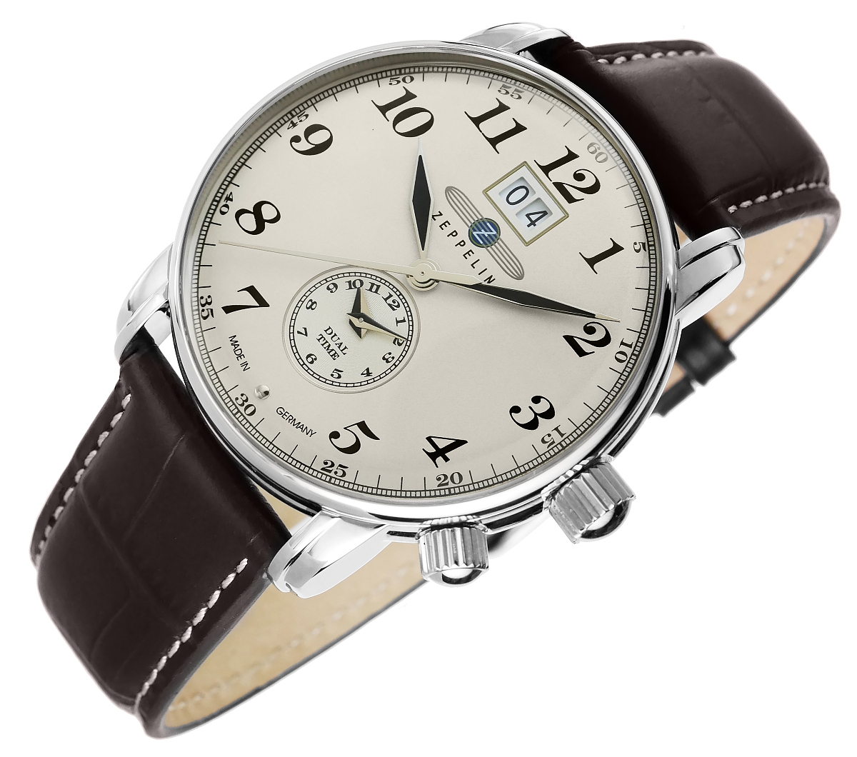 Zegarek Męski ZEPPELIN LZ127 Graf Zeppelin GMT 7642-5 + BOX - obrazek 6