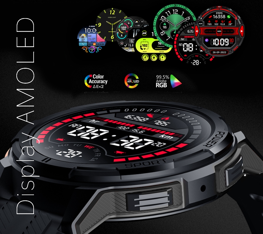 Smartwatch Męski Rubicon RNCF26-1 BLACK - obrazek 6
