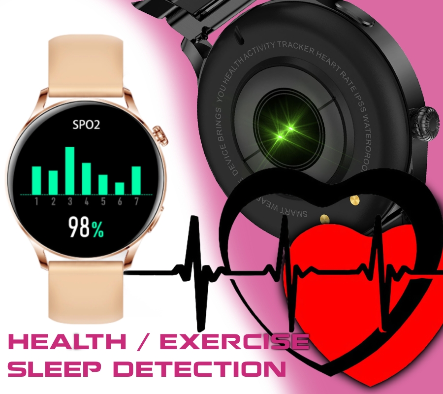 Smartwatch Damski RUBICON RNCE81 Rose Gold SMARUB131 - obrazek 6