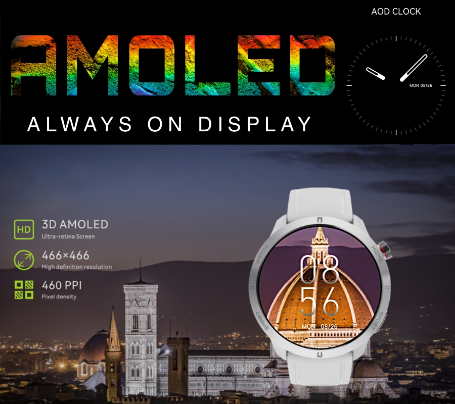 Smartwatch Męski RUBICON RNCF14 Black SMARUB250 - obrazek 6
