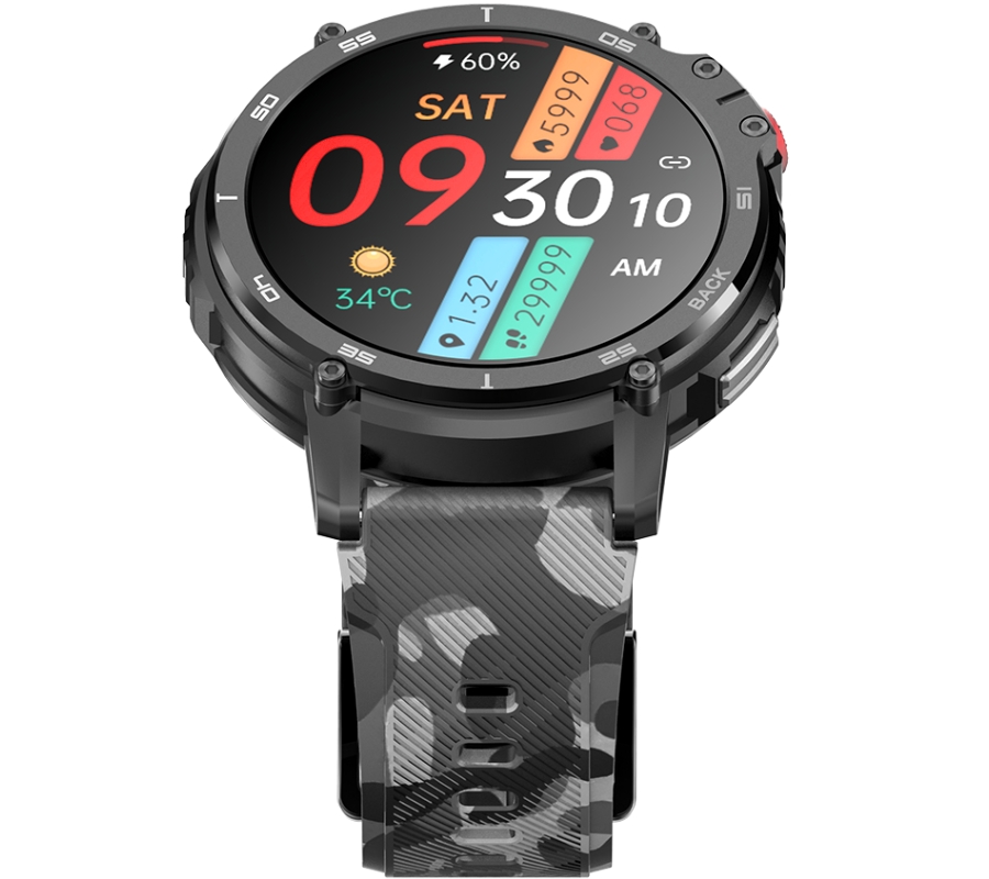 Smartwatch Męski RUBICON RNCF08 Black/Moro SMARUB232 - obrazek 6