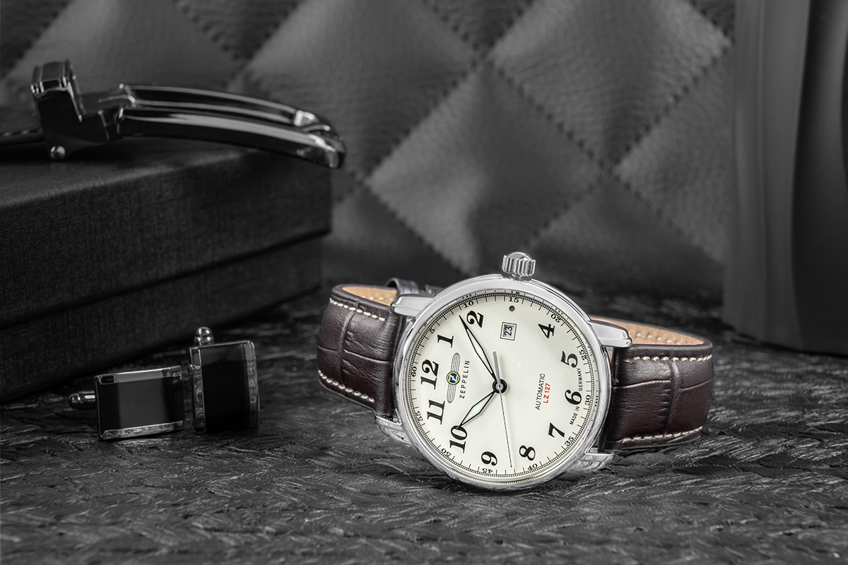 Zegarek Męski ZEPPELIN Automatic LZ 127 7656-5 + BOX - obrazek 6