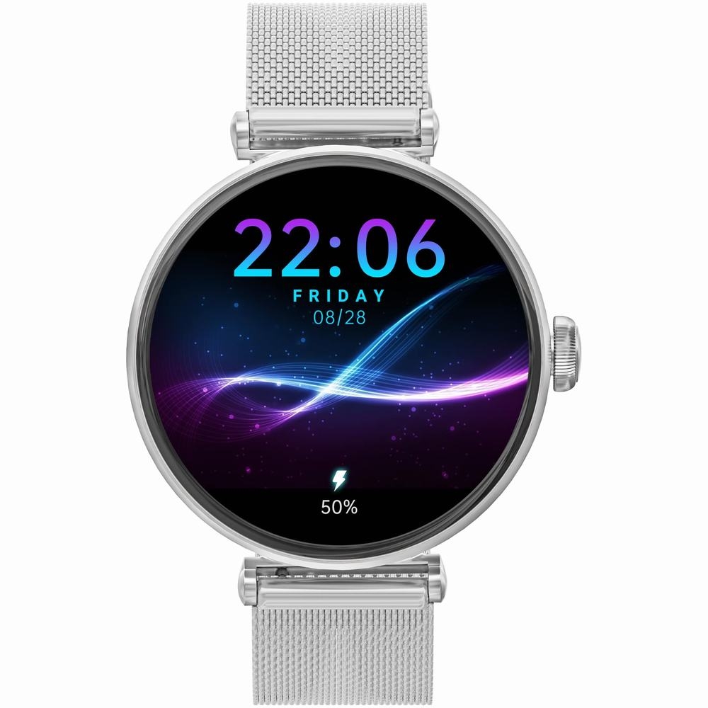 Smartwatch Gravity Srebrno Czarny 2 Paski GT26-9 - obrazek 5