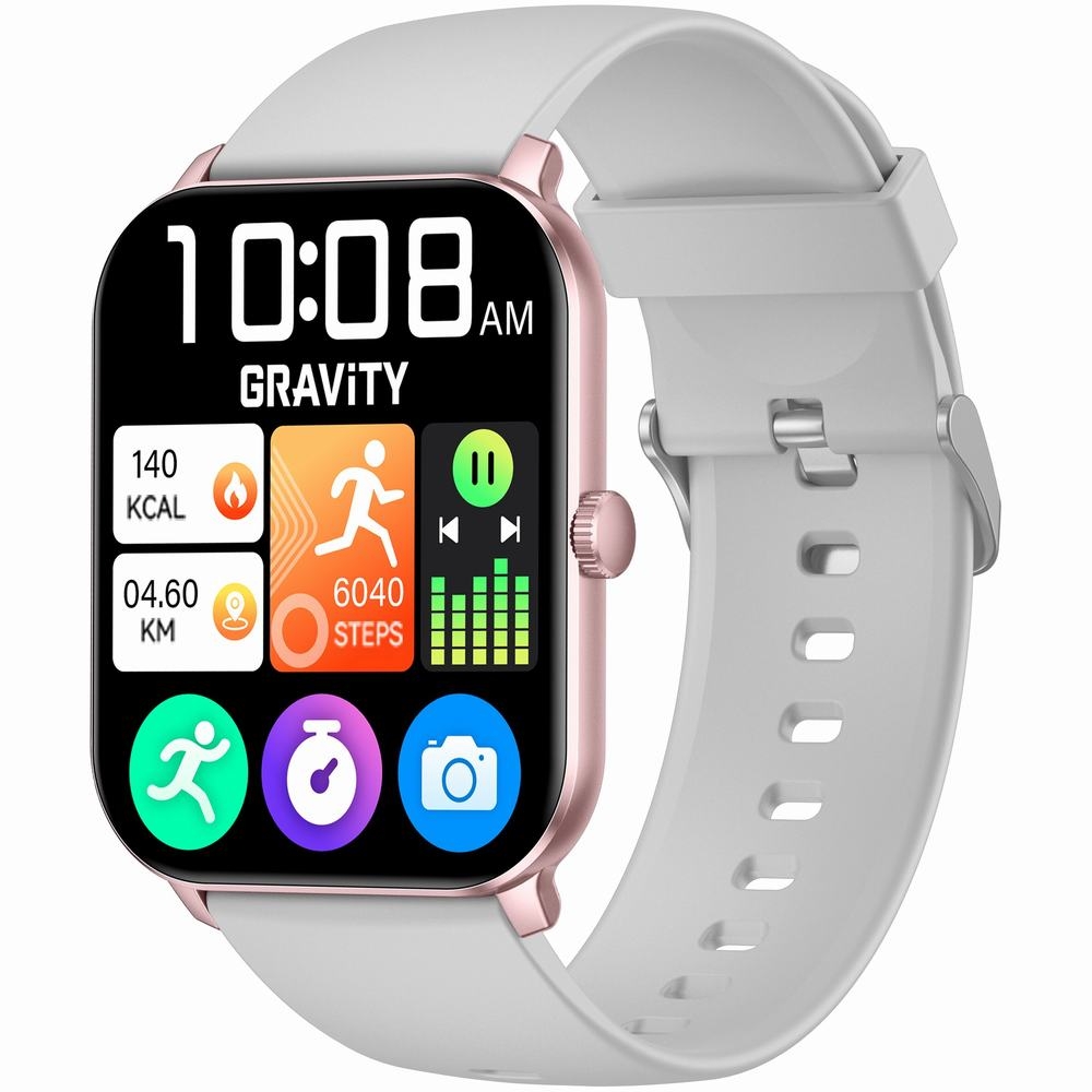Smartwatch Gravity Różowe Złoto Szary GT36-2 - obrazek 6