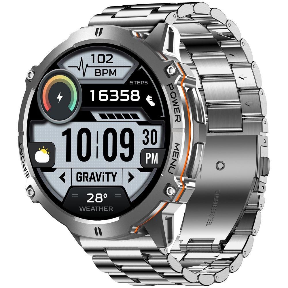 Smartwatch Gravity Grafitowy Pasek + Bransoleta GT42-3 - obrazek 6