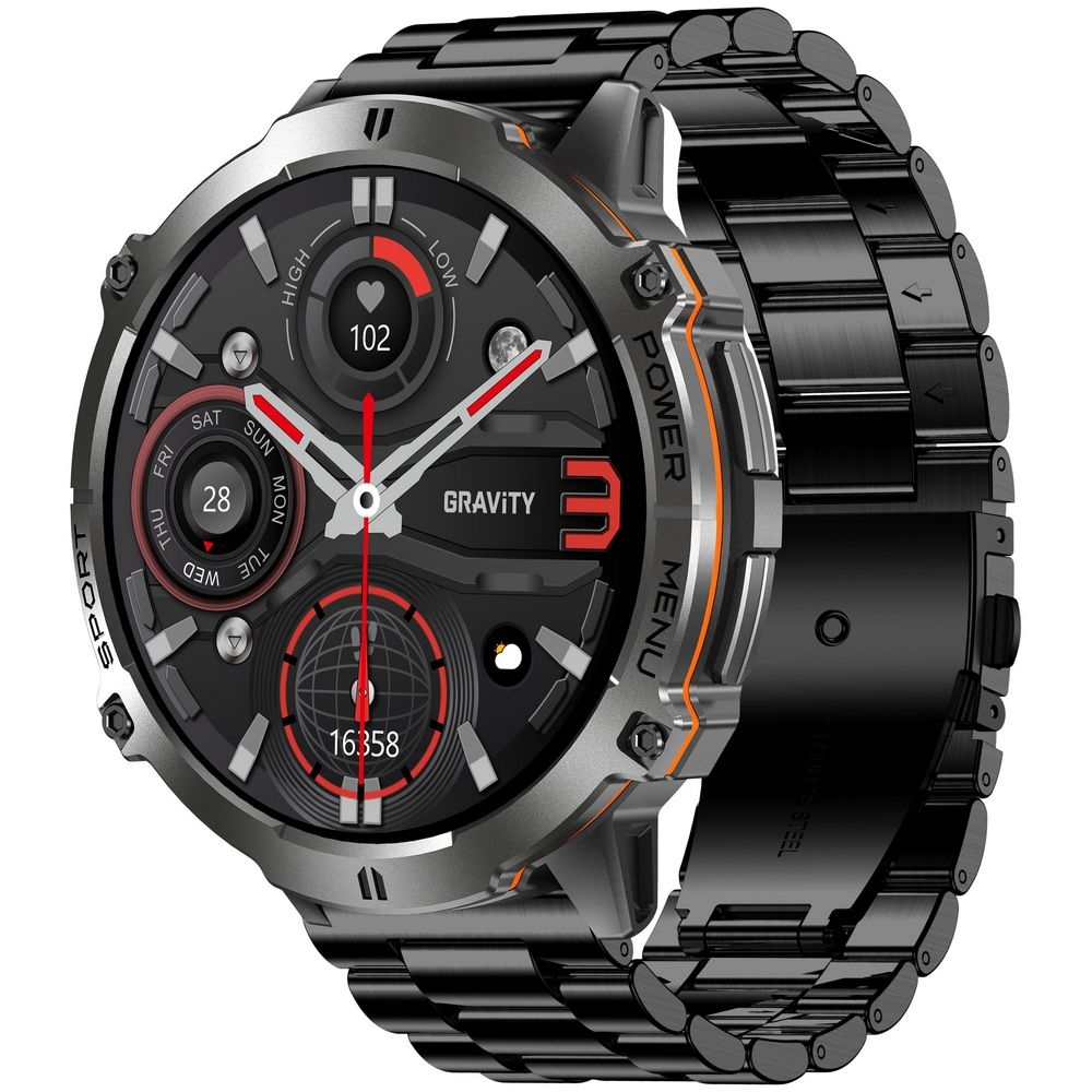 Smartwatch Gravity Czarny Pasek + Bransoleta GT42-5 - obrazek 6