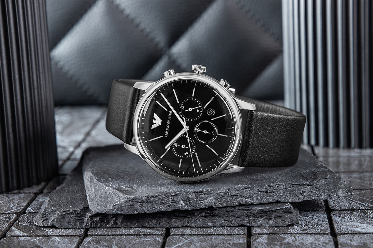 Zegarek Męski EMPORIO ARMANI Minimalist Chronograph AR11774 + BOX - obrazek 6