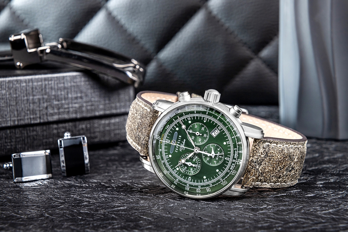 Zegarek Męski ZEPPELIN 100 Jahre Chronograph 8680-4 + BOX - obrazek 6