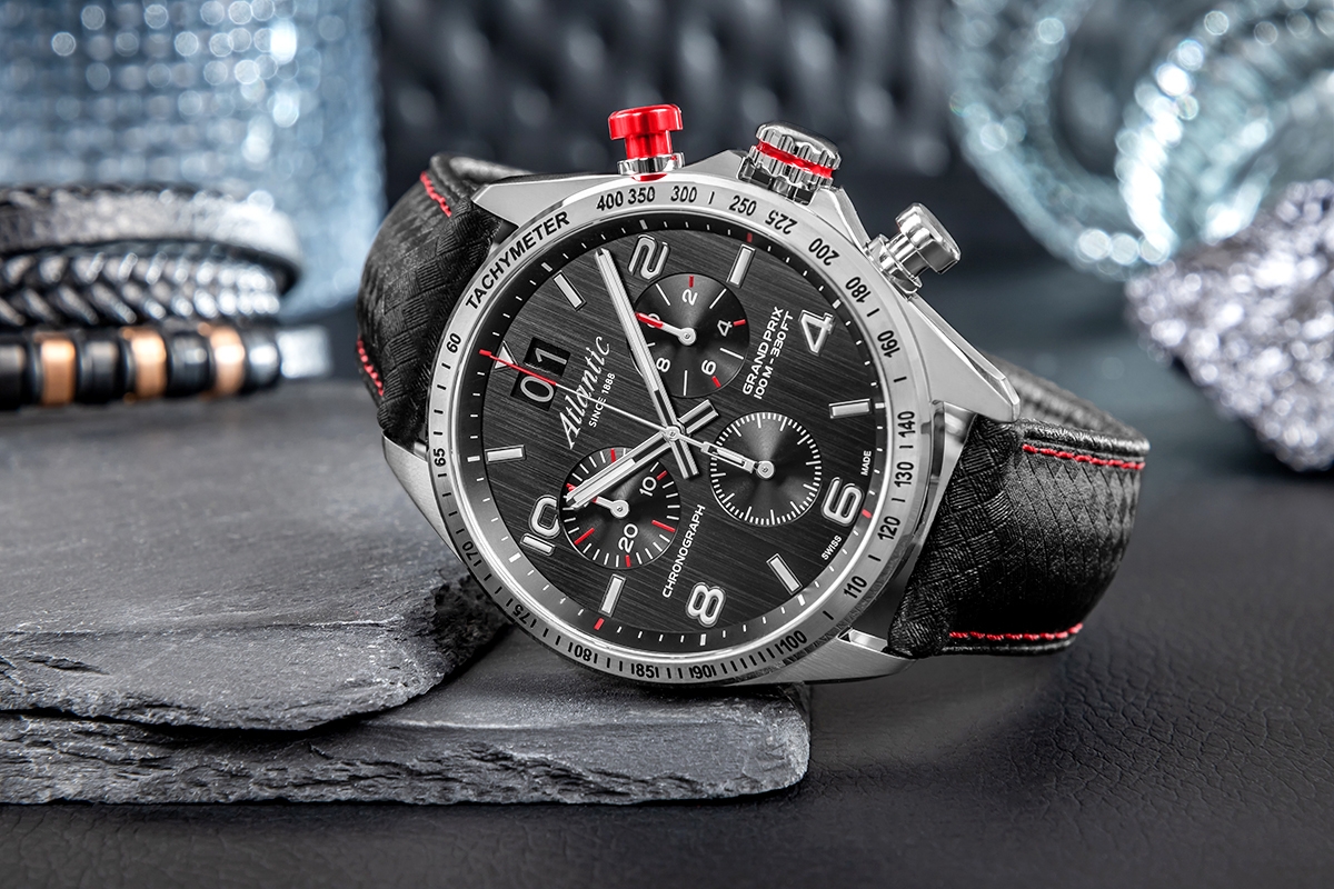 Zegarek Męski Atlantic Grand Prix Chrono 55463.41.65 + BOX - obrazek 6