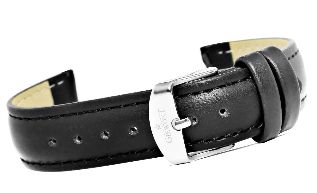 Pasek Damski do Smartwatch GIEWONT GW300 GWP18B - Leather Black - obrazek 5