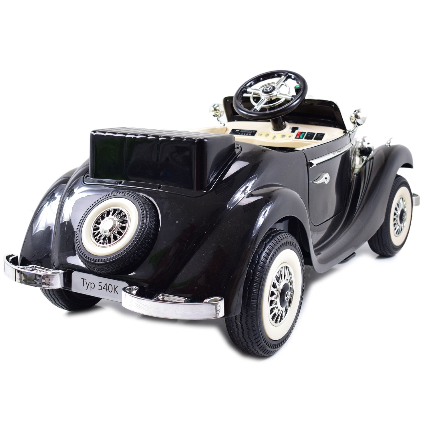 MERCEDES RETRO TYP 540K DLA DZIECKA I DLA RODZICA, MIĘKKIE KOŁA EVA, MIĘKKIE SIEDZENIE, FULL OPCJA/A200 - obrazek 14