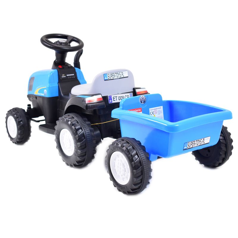 TRAKTOR NA AKUMULATOR NEW HOLLAND12V, 2 SILNIKI, 2 AKUMULATORY/A009 - obrazek 7
