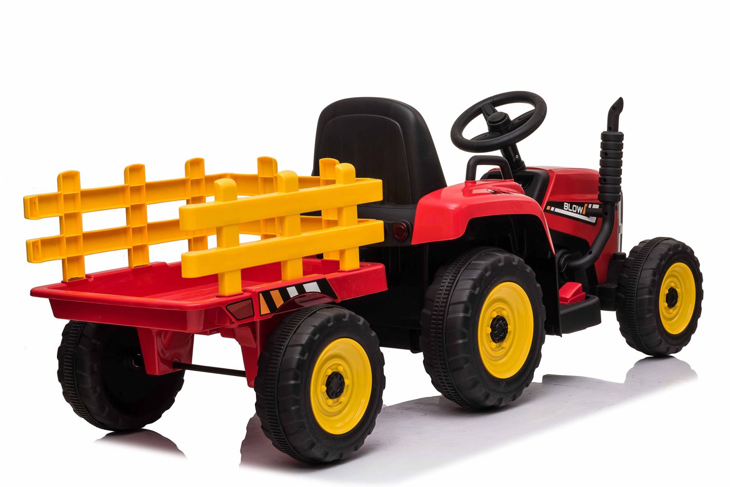 SUPER TRAKTOR BLOW - NA AKUMULATOR Z PRZYCZEPĄ, MIĘKKIE KOŁA, MIEKKIE SIEDZENIE, PILOT/XMX611 - obrazek 14