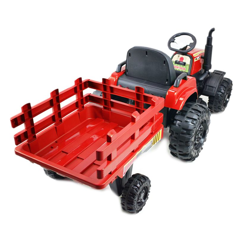 MEGA TRAKTOR AGRICULTURE Z PRZYCZEPĄ 2X200, 24V, SZYBKI SUPER JAKOSĆ/JC000B - obrazek 14