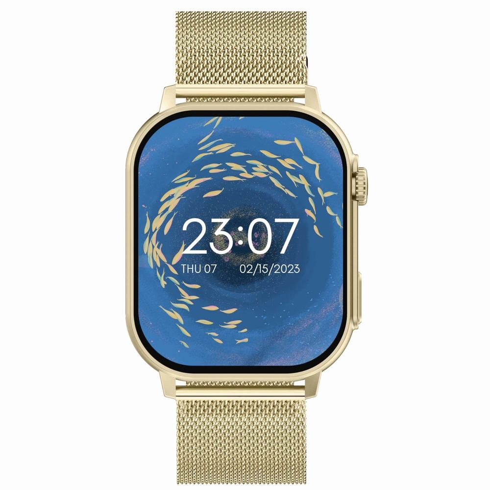 Smartwatch Gravity GT15-7 Różowy Pasek Silikonowy + Złota Bransoleta - obrazek 4