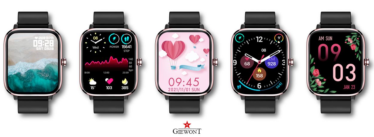 Smartwatch Giewont Różowo-Czarny GW230-3 - obrazek 3