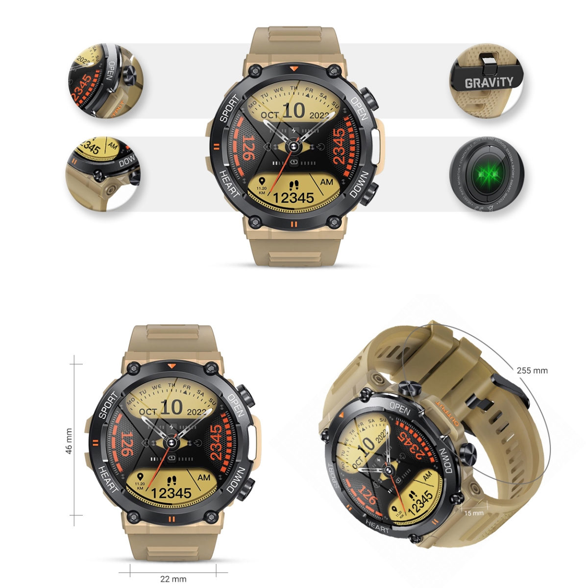 Smartwatch Gravity GT7-4 PRO - obrazek 8