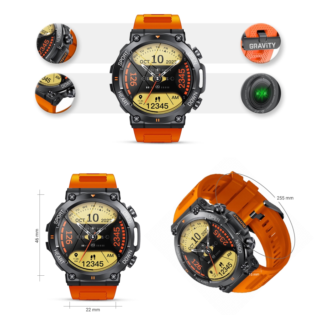 Smartwatch Gravity GT7-5 PRO - obrazek 8
