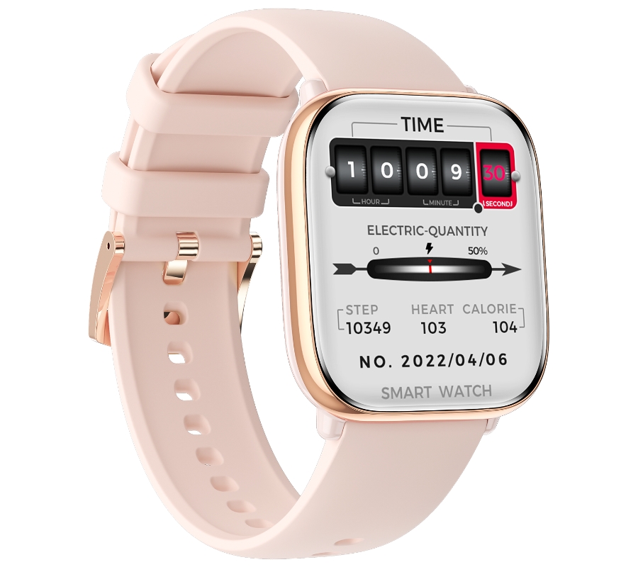 Smartwatch Damski Rubicon RNCF31 ROSE GOLD Bransoleta + 2 Paski - obrazek 6