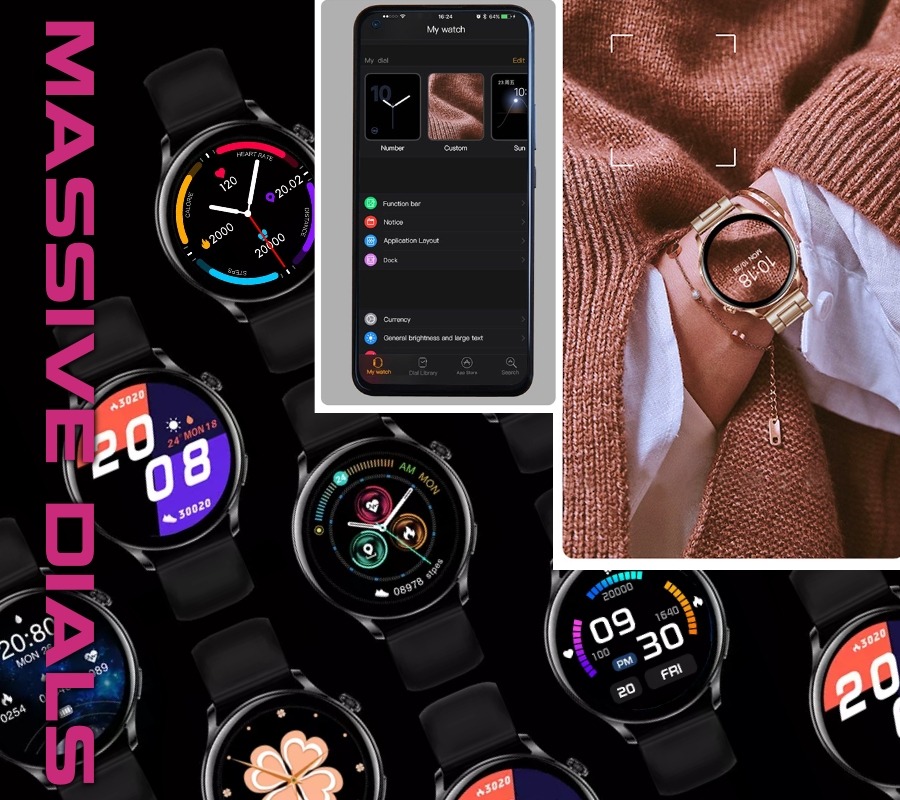 Smartwatch Damski RUBICON RNCE81 Rose Gold SMARUB131 - obrazek 7