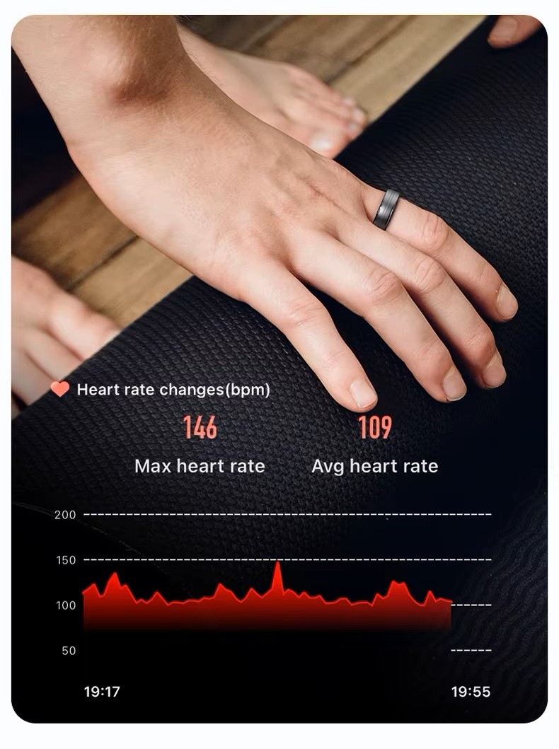 Smart Ring RUBICON R6 Gold SIZE-9(US) SMARUB322 - obrazek 7
