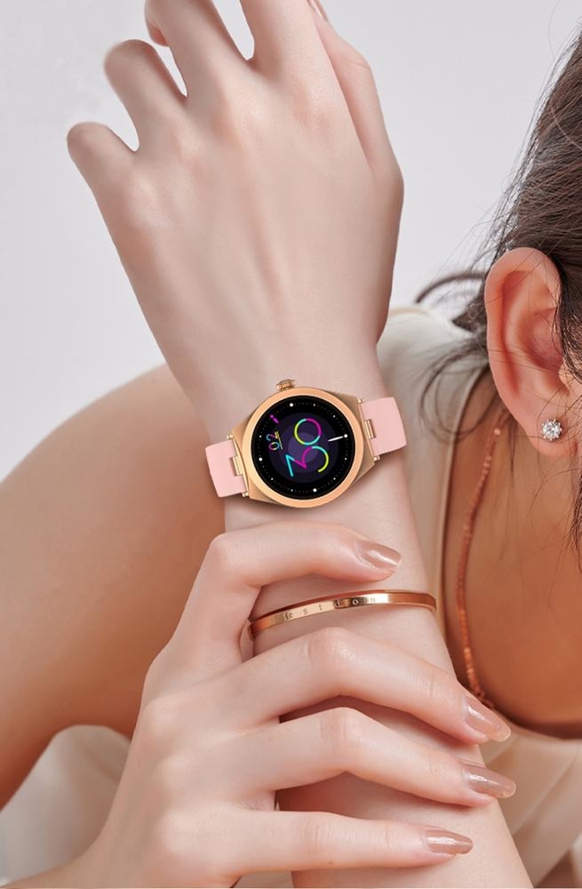 Smartwatch Gravity Różowe Złoto Różowy GT25-2 - obrazek 6