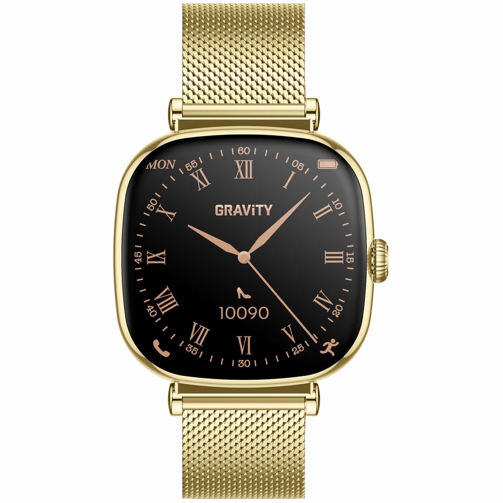 Smartwatch Gravity Złoty Bransoleta + Pasek GT32-1 - obrazek 7