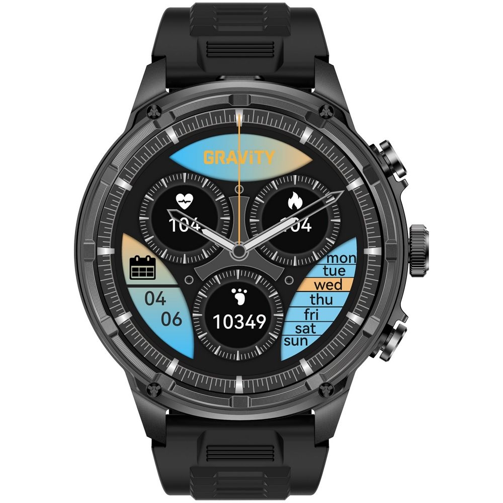 Smartwatch Gravity Czarny Pasek + Bransoleta GT41-1 - obrazek 7