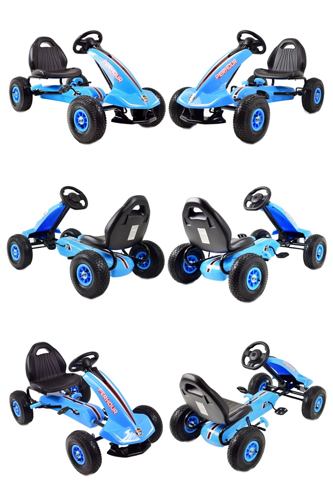 NAJNOWSZY GOKART NA PEDAŁY, KOŁA POMPOWANE, HAMULCE/G203 - obrazek 14