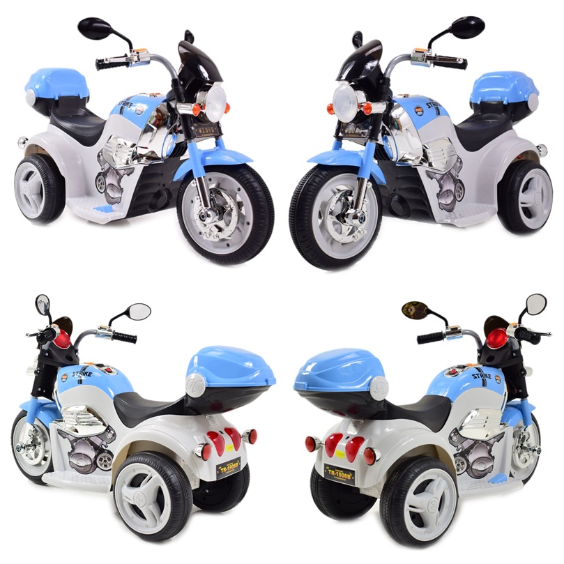 MOTOR CHOPPER STRIKE Z KUFERKIEM, KOGUTEM I POLICYJNYMI DŹWIĘKAMI/TR1508B - obrazek 26
