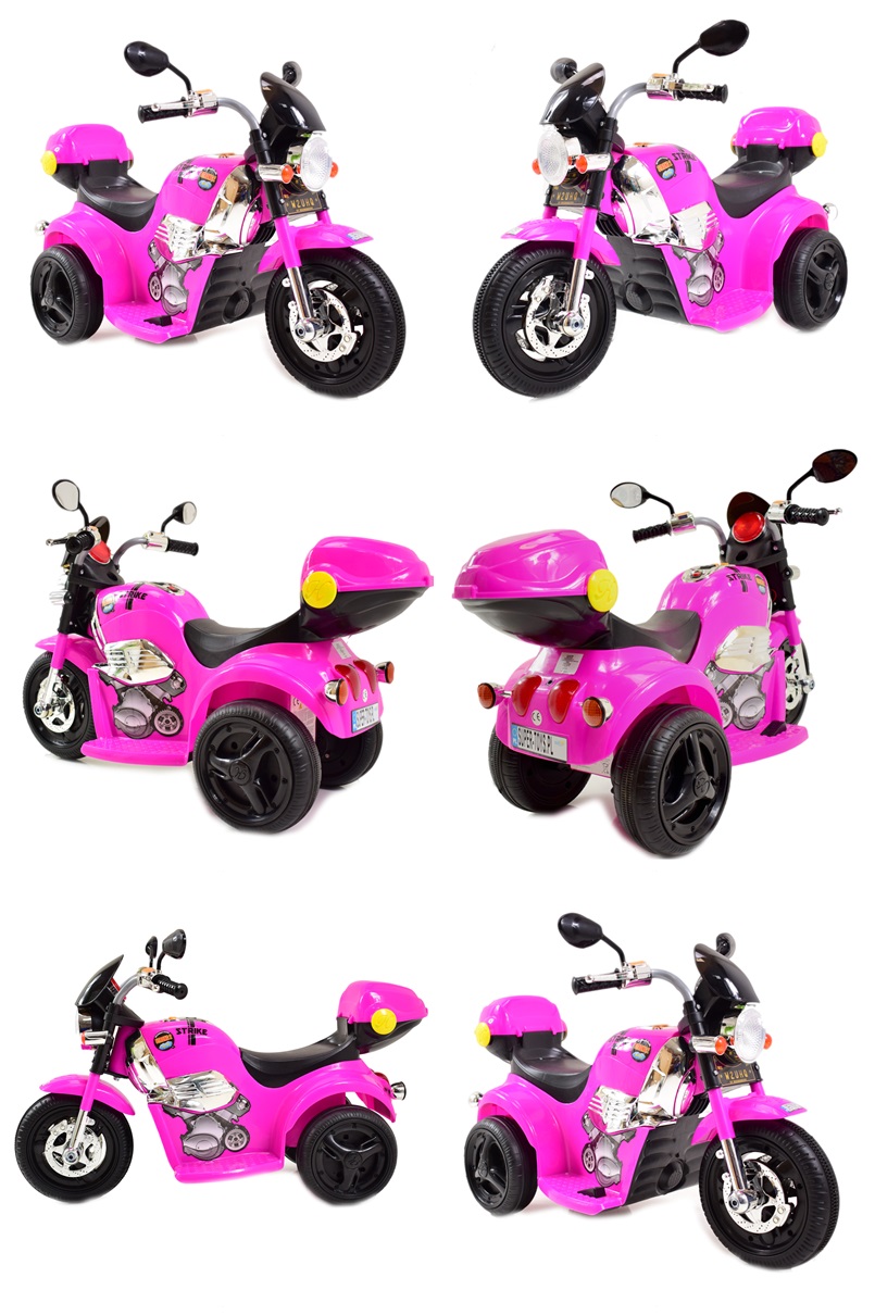 MOTOR CHOPPER STRIKE Z KUFERKIEM, KOGUTEM I POLICYJNYMI DŹWIĘKAMI/TR1508B - obrazek 10