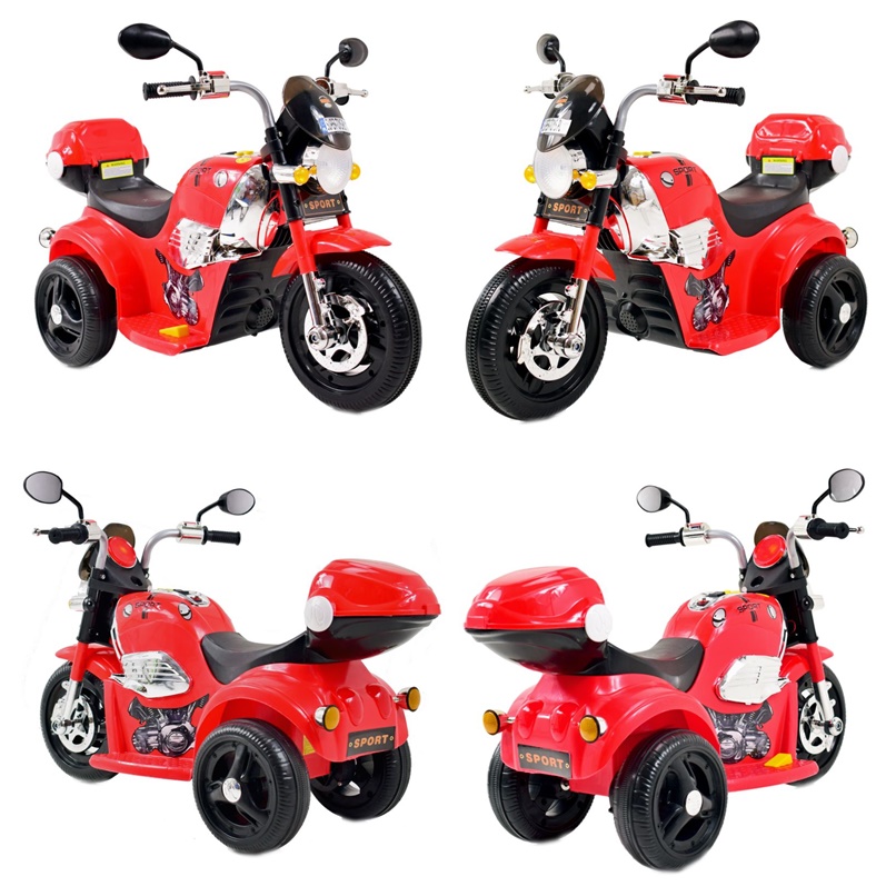 MOTOR CHOPPER SPORT Z KUFERKIEM, KOGUTEM I DŹWIĘKAMI/X818 - obrazek 12
