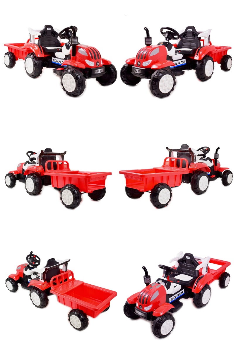 TRAKTOR NA AKUMULATOR Z PRZYCZEPĄ, MIĘKKIE SIEDZENIE,/698 - obrazek 7