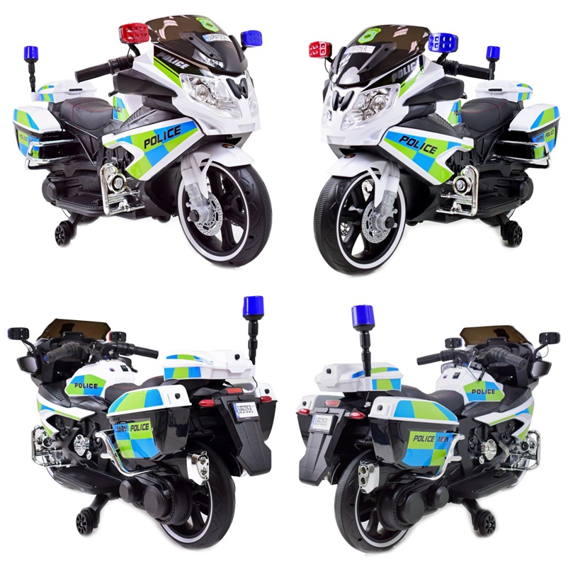 MEGA MOTOR POLICYJNY NA AKUMULATOR, KOGUT, MEGAFON, MOC/BEJ8188 - obrazek 5